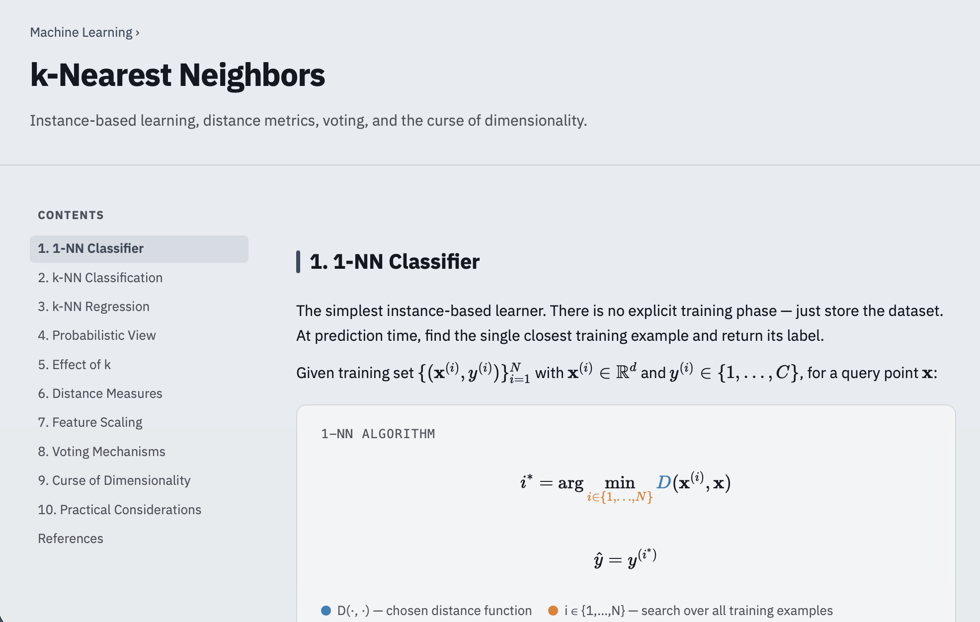 Machine Learning study guide